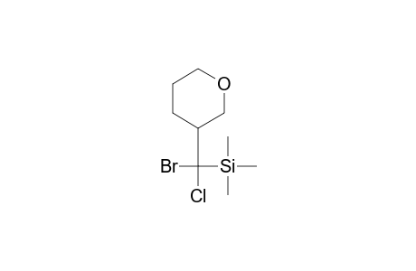 3-(bromochloro(trimethylsilyl)methyl)-3,4,5,6-tetrahydro-2H-pyran