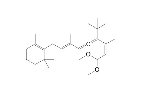 (2Z,7E)-4-tert-Butyl-3,7-dimethyl-9-(2,6,6-trimethylcyclohex-1-en-1-yl)nona-2,4,5,7-tetraenal dimethyl acetal