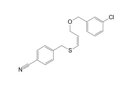 (4-Cyanobenzyl) 3-[(3-chlorophenyl)]oxy]propenyl sulfide