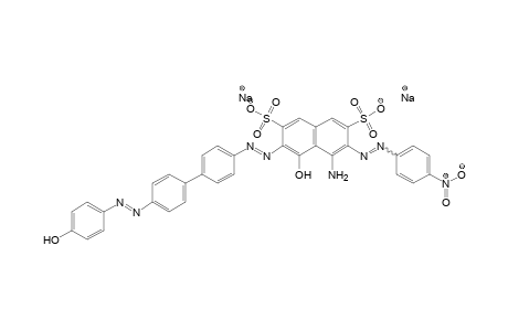 2,7-Naphthalenedisulfonic acid, 4-amino-5-hydroxy-6-[[4'-[(4-hydroxyphenyl)azo][1,1'-biphenyl]-4-yl]azo]-3-[(4-nitrophenyl)azo]-, disodium salt