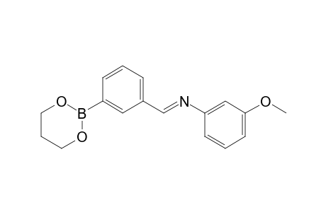 {3-[(3-[1,3,2]Dioxaborinan-2-ylbenzylidene)amino]phenyl}methanol