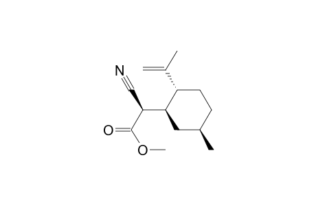 (2R)-2-cyano-2-[(1R,2R,5R)-2-isopropenyl-5-methyl-cyclohexyl]acetic acid methyl ester