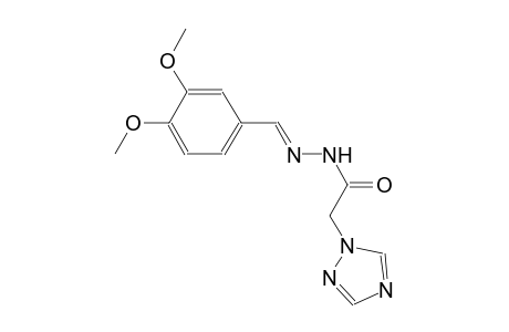 N'-[(E)-(3,4-dimethoxyphenyl)methylidene]-2-(1H-1,2,4-triazol-1-yl)acetohydrazide