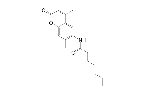 Heptanoic acid (4,7-dimethyl-2-oxo-2H-chromen-6-yl)-amide