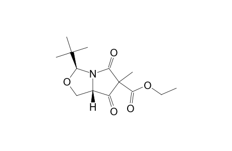 (3S,7aS)-3-tert-butyl-5,7-diketo-6-methyl-3,7a-dihydro-1H-pyrrolo[1,5-c]oxazole-6-carboxylic acid ethyl ester