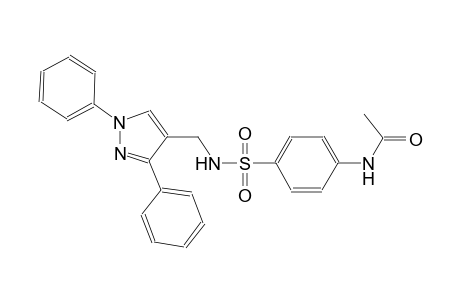 N-[4-({[(1,3-diphenyl-1H-pyrazol-4-yl)methyl]amino}sulfonyl)phenyl]acetamide
