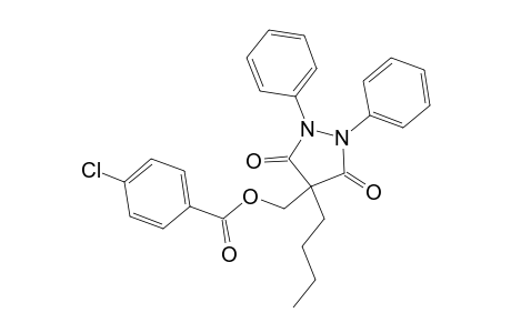 (4-butyl-3,5-dioxo-1,2-diphenyl-pyrazolidin-4-yl)methyl 4-chlorobenzoate