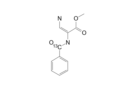 METHYL-2-N-[(13)-CO]-BENZOYLAMINO-3-AMINO-2-PROPENOATE