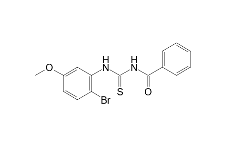 1-benzoyl-3-(2-bromo-5-methoxyphenyl)-2-thiourea