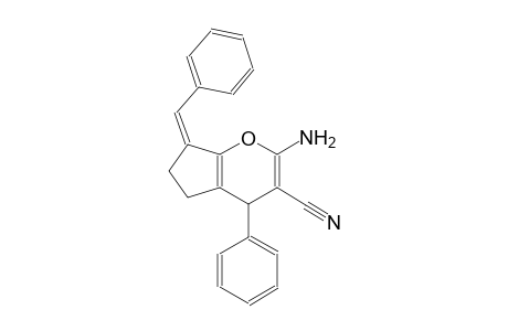 cyclopenta[b]pyran-3-carbonitrile, 2-amino-4,5,6,7-tetrahydro-4-phenyl-7-(phenylmethylene)-, (7Z)-