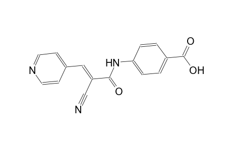 4-{[(2E)-2-cyano-3-(4-pyridinyl)-2-propenoyl]amino}benzoic acid