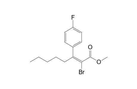 Methyl (E)-2-bromo-3(4-fluorophenyl)-2-octenoate