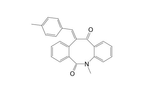 (E)-11-(4-Methylbenzylidene)-5-methyl-5,6,11,12-tetrahydrodibenz[b,f]azocin-6,12-dione