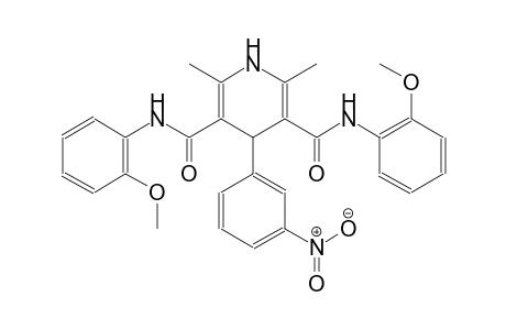 N~3~,N~5~-bis(2-methoxyphenyl)-2,6-dimethyl-4-(3-nitrophenyl)-1,4-dihydro-3,5-pyridinedicarboxamide