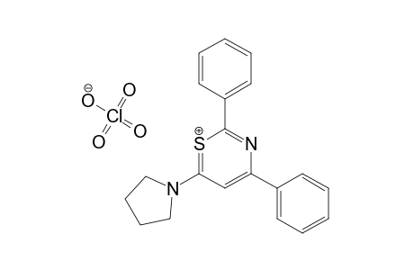 2,4-Diphenyl-6-pyrrolidino-1,3-thiazinium-perchlorate