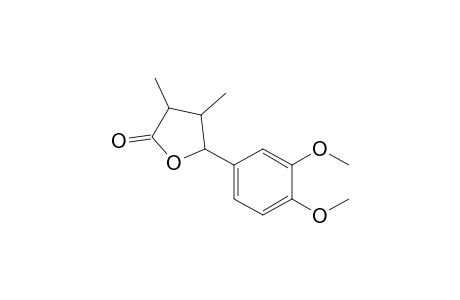 3,4-Dimethyl-5-(3,4-dimethoxyphenyl)tetrahydrofuran-2-one