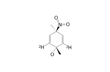 E-2,6-DIDEUTERIO-1,4-DIMETHYL-4-NITRO-CYCLOHEXA-2,5-DIENOL