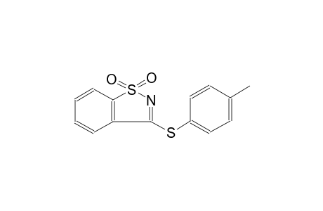 1,1-dioxido-1,2-benzisothiazol-3-yl 4-methylphenyl sulfide