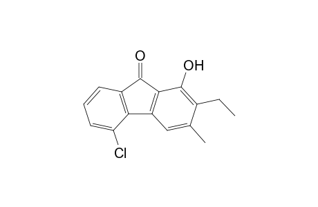 5-Chloro-2-ethyl-1-hydroxy-3-methyl-9H-fluoren-9-one