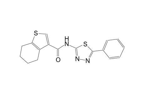 N-(5-phenyl-1,3,4-thiadiazol-2-yl)-4,5,6,7-tetrahydro-1-benzothiophene-3-carboxamide