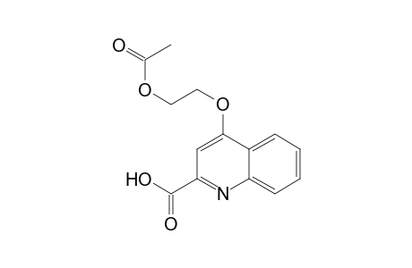 4-(2-Acetoxyethoxy)-2-quinolinecarboxylic acid
