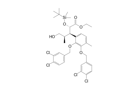 Ethyl (2S,3R,4R)-3-[2,3-Bis(3,4-dichlorobenzyloxy)-4-methylphenyl]-2-(tert-butyldimethylsilyloxy)-5-hydroxy-4-methylpentanoate