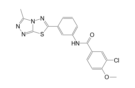 benzamide, 3-chloro-4-methoxy-N-[3-(3-methyl[1,2,4]triazolo[3,4-b][1,3,4]thiadiazol-6-yl)phenyl]-