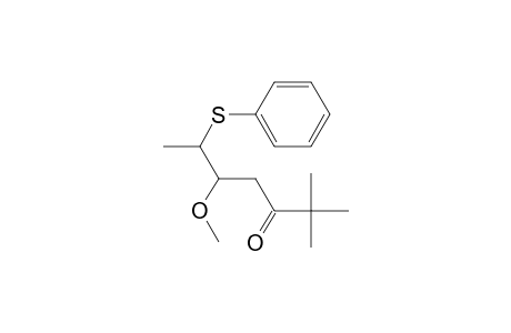 5-Methoxy-2,2-dimethyl-6-(phenylthio)-3-heptanone