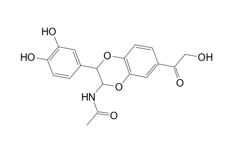 N-[3-(3,4-Dihydroxyphenyl)-7-glycoloyl-2,3-dihydro-1,4-benzodioxin-2-yl]acetamide