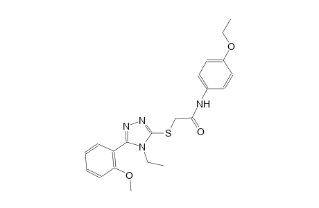 N-(4-ethoxyphenyl)-2-{[4-ethyl-5-(2-methoxyphenyl)-4H-1,2,4-triazol-3-yl]sulfanyl}acetamide