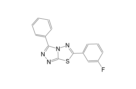 [1,2,4]triazolo[3,4-b][1,3,4]thiadiazole, 6-(3-fluorophenyl)-3-phenyl-