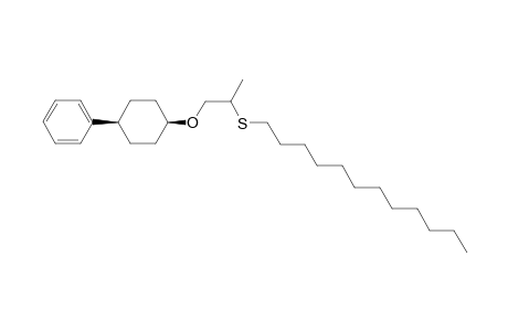 2-Dodecylsulfanylpropyl cis-4-phenylcyclohexyl ether