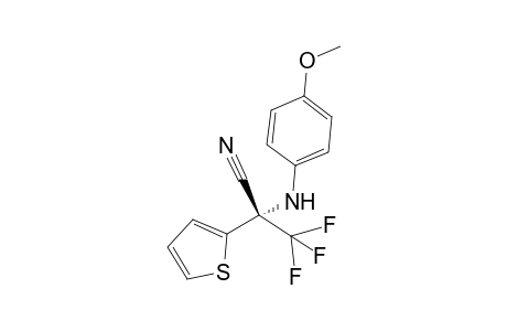 (R)-3,3,3-trifluoro-2-((4-methoxyphenyl)amino)-2-(thiophen-2-yl)propanenitrile