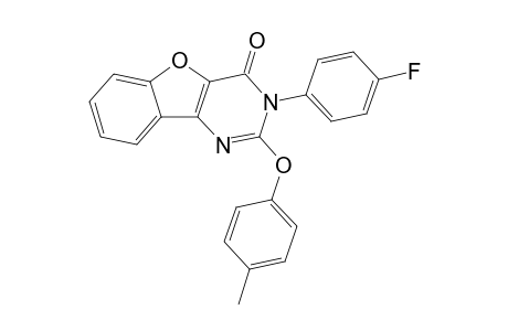 2-(4-Methyl-phenoxy)-3-(4-fluoro-phenyl)-benzofuro[3,2-d]pyrimidin-4(3H)-one