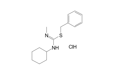 2-benzyl-3-cyclohexyl-1-methyl-2-thiopseudourea, monohydrochloride