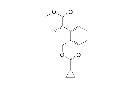 Benzeneacetic acid, 2-[[(cyclopropylcarbonyl)oxy]methyl]-alpha-ethylidene-, methyl ester