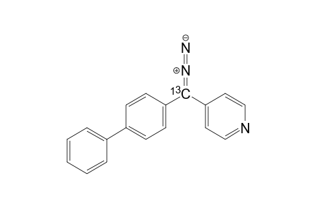 4-Biphenylyl-4-pyridyl-(13C)-diazomethane