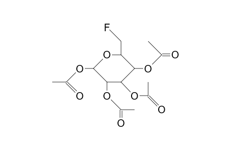 .beta.-D-Glucopyranose, 6-deoxy-6-fluoro-, tetraacetate