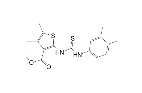 methyl 2-{[(3,4-dimethylanilino)carbothioyl]amino}-4,5-dimethyl-3-thiophenecarboxylate