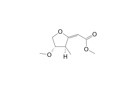 (2E)-2-[(3S,4S)-4-methoxy-3-methyl-tetrahydrofuran-2-ylidene]acetic acid methyl ester