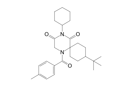 9-tert-Butyl-4-cyclohexyl-1-(4-methylbenzoyl)-1,4-diazaspiro[5.5]undecane-3,5-dione