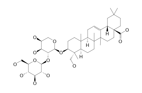3-O-[BETA-D-GLUCOPYRANOSYL-(1->2)-ALPHA-L-ARABINOPYRANOSYL]-HEDERAGENIN