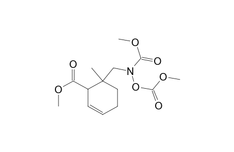 2-Cyclohexene-1-carboxylic acid, 6-[[(methoxycarbonyl)[(methoxycarbo nyl)oxy]amino]methyl]-6-methyl-, methyl ester, cis-(.+-.)-
