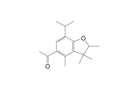 1-(7-Isopropyl-2,3,3,4-tetramethyl-2H-benzofuran-5-yl)ethanone