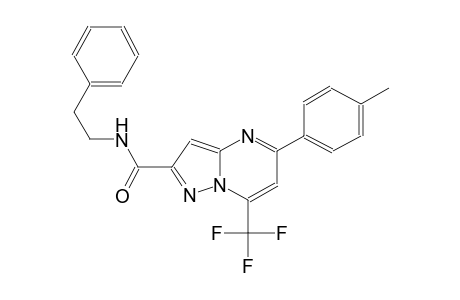 5-(4-methylphenyl)-N-(2-phenylethyl)-7-(trifluoromethyl)pyrazolo[1,5-a]pyrimidine-2-carboxamide