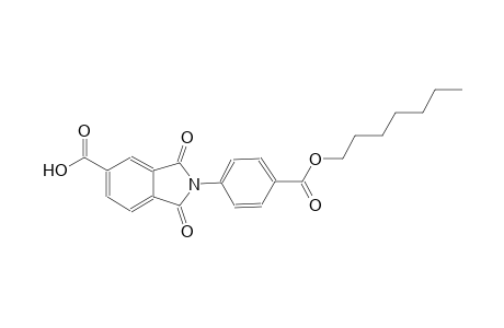 1H-isoindole-5-carboxylic acid, 2-[4-[(heptyloxy)carbonyl]phenyl]-2,3-dihydro-1,3-dioxo-