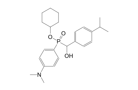 cyclohexyl 4-(dimethylamino)phenyl[hydroxy(4-isopropylphenyl)methyl]phosphinate