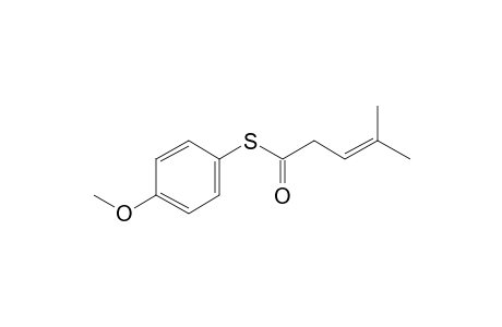 4-Methoxyphenylthio 4-methylpent-3-enoate