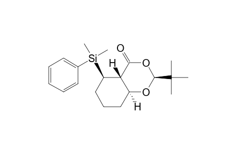 4H-1,3-Benzodioxin-4-one, 2-(1,1-dimethylethyl)-5-(dimethylphenylsilyl)hexahydro-, [2S-(2.alpha.,4a.alpha.,5.beta.,8a.beta.)]-