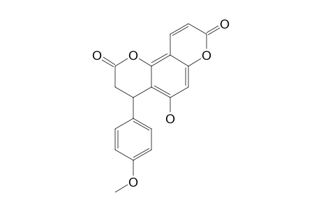 5-HYDROXY-4-(4'-METHOXYPHENYL)-ALPHA-PIRANO-(6'',5'':7,8)-3,4-DIHYDROCOUMARIN